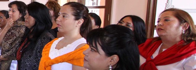 Olivia Ibánez Cáceres, segunda de derecha a izquierda. 